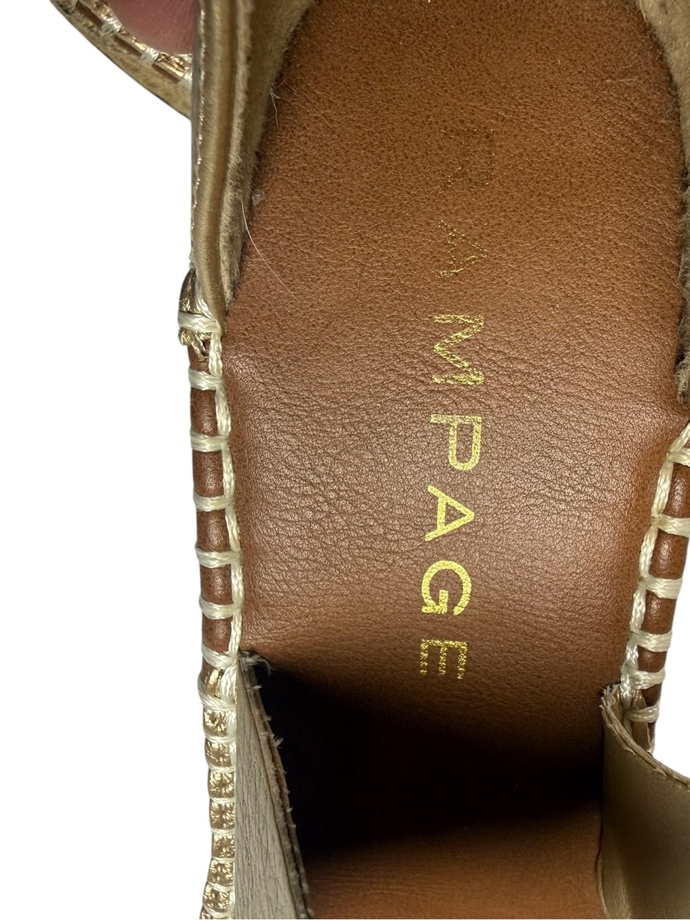 Rampage Wedge Espadrille Sandals in Metallic Gold
Size 9.5 - Picture 8 of 11